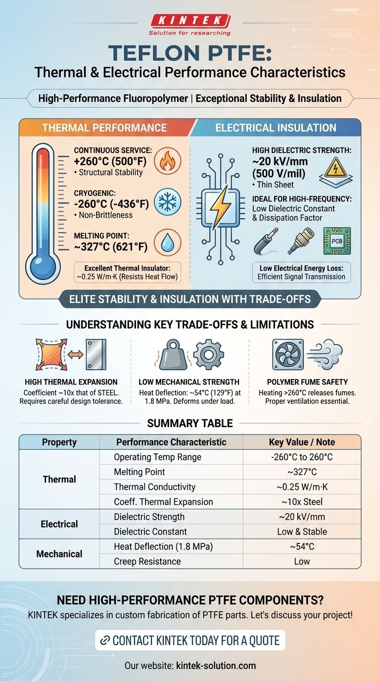 What are the thermal and electrical performance characteristics of Teflon PTFE? Master Its Properties for Demanding Applications Visual Guide