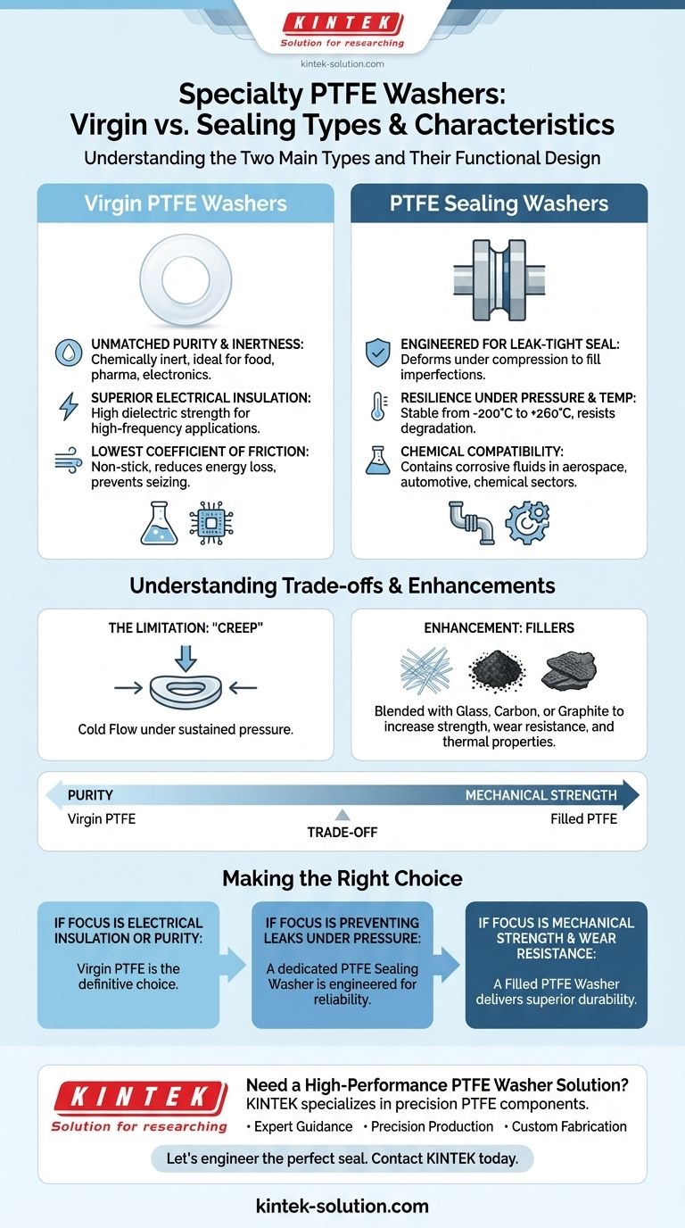두 가지 주요 특수 PTFE 와셔 유형과 그 특성은 무엇입니까? 귀하의 용도에 적합한 와셔를 선택하십시오 시각적 가이드