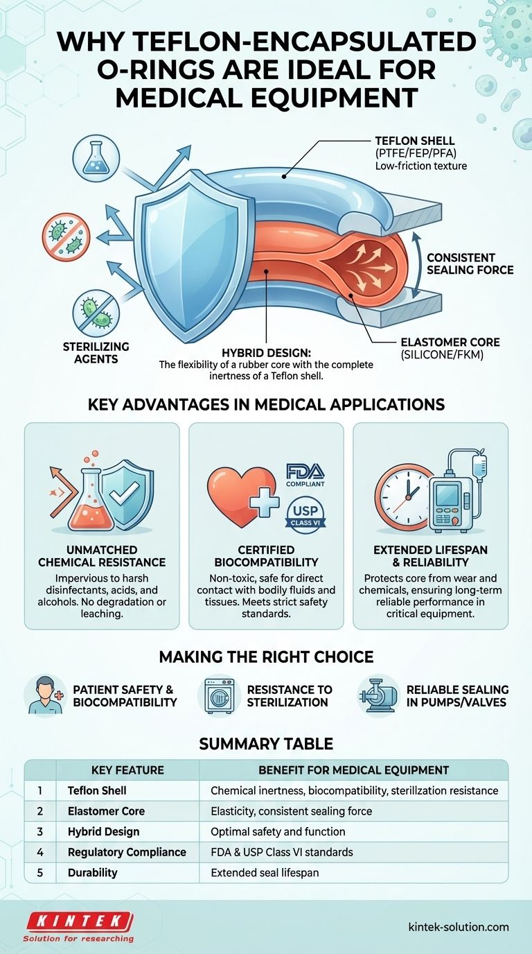 테플론 캡슐형 O-링이 의료 장비에 적합한 이유는 무엇입니까? 환자 안전 및 내화학성 보장 시각적 가이드