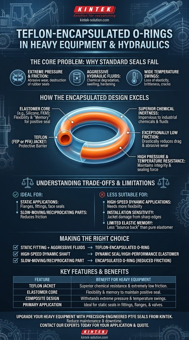 테플론 캡슐화 O-링은 중장비 및 유압 장치에서 어떻게 활용됩니까? 뛰어난 밀봉 성능을 달성하고 가동 중지 시간을 줄이십시오 시각적 가이드