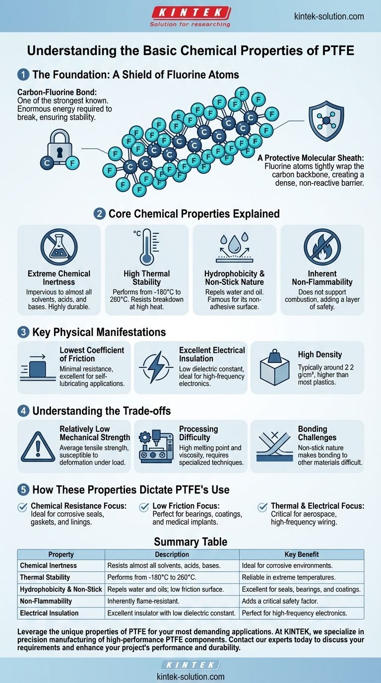 PTFEの基本的な化学的特性は何ですか？極限の耐薬品性と非粘着性能を解き放つ ビジュアルガイド