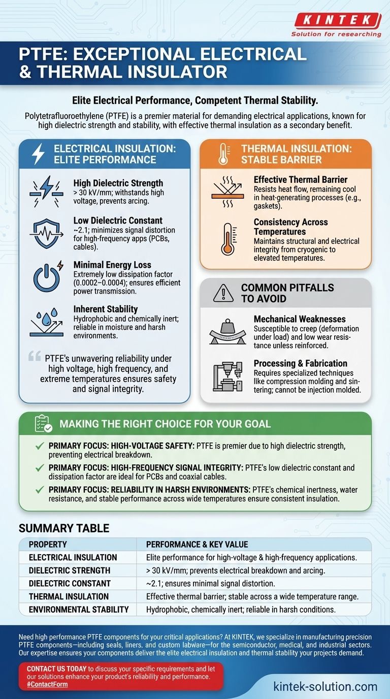PTFE는 전기 및 열 절연체로서 어떻게 작동합니까? 까다로운 응용 분야를 위한 엘리트 절연 달성 시각적 가이드