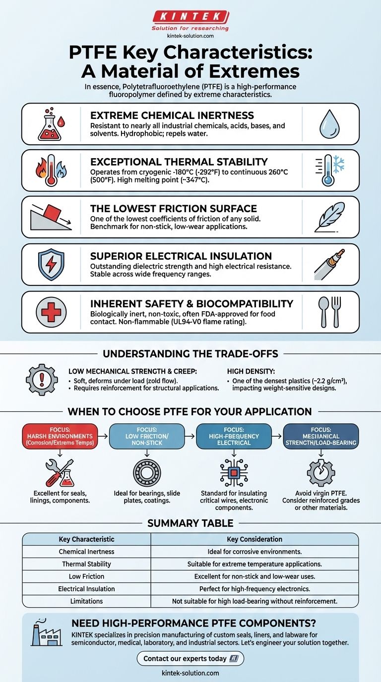 Was sind die Haupteigenschaften von PTFE? Ein Leitfaden für seine extreme Leistungsfähigkeit Visuelle Anleitung