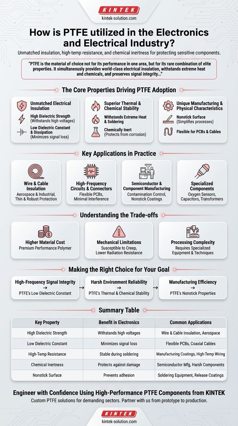 PTFE는 전자 및 전기 산업에서 어떻게 활용됩니까? 고주파 및 가혹한 환경에 필수적 시각적 가이드
