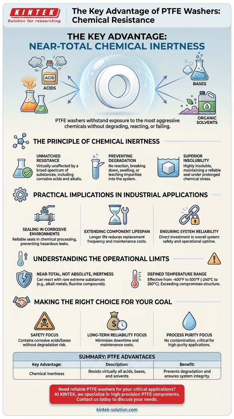 PTFE 와셔의 화학적 내성 측면에서 주요 장점은 무엇입니까? 부식성 물질에 대한 탁월한 보호 시각적 가이드