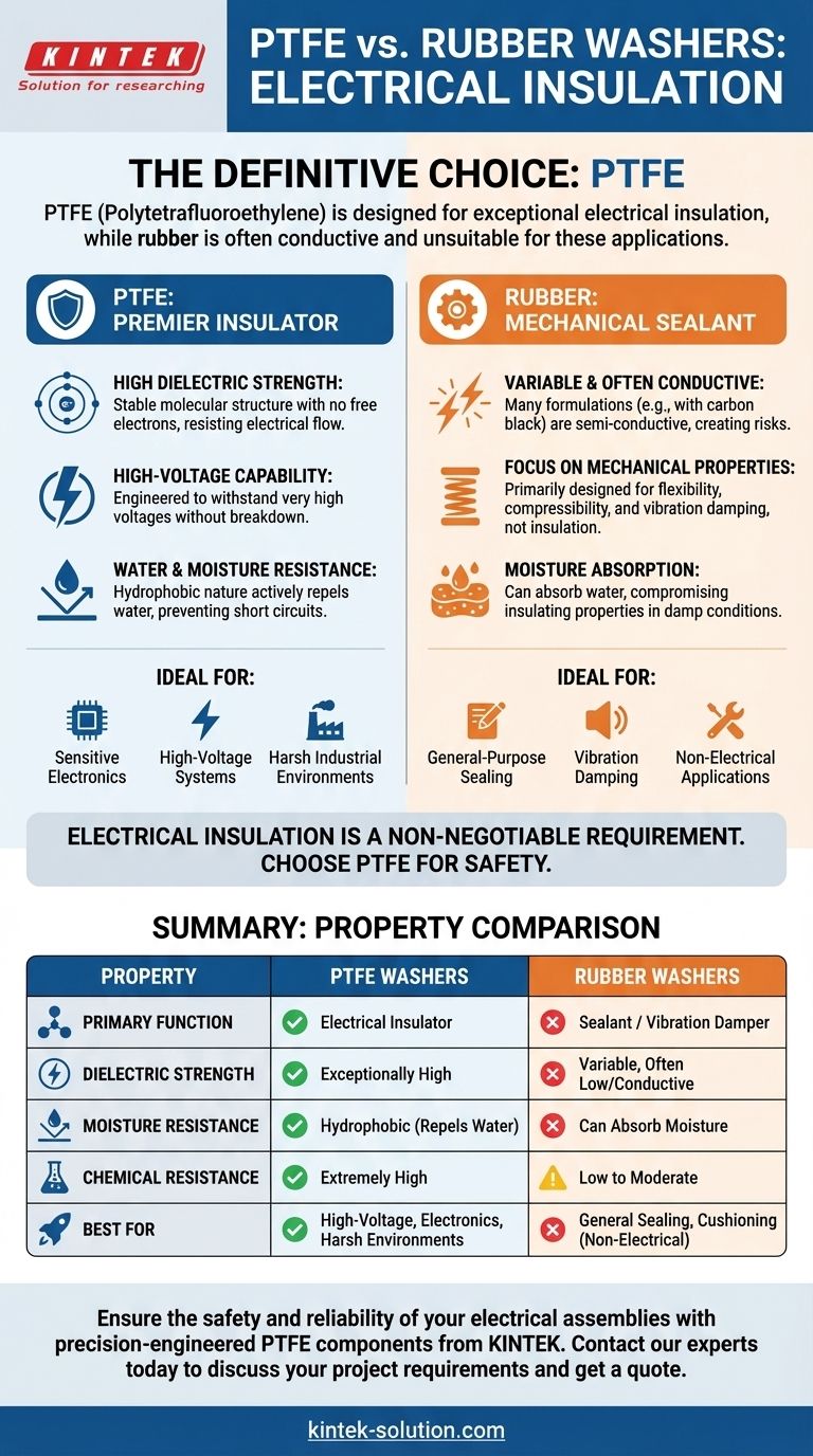PTFE 와셔는 전기 절연성 측면에서 고무 와셔와 어떻게 비교될까요? 안전 및 성능을 위한 최종 가이드 시각적 가이드