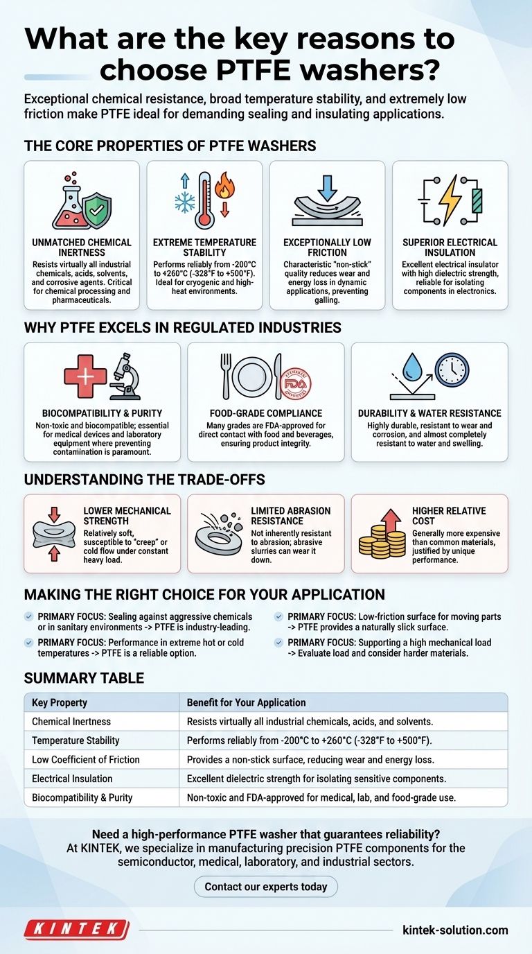 PTFE 와셔를 선택해야 하는 주요 이유는 무엇입니까? 까다로운 환경에서 타의 추종을 불허하는 성능 시각적 가이드