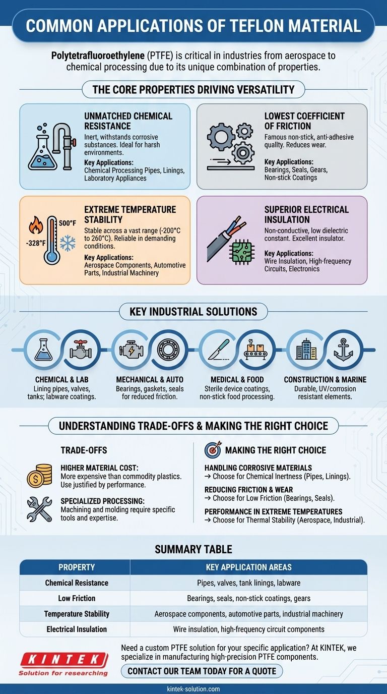 ¿Cuáles son algunas aplicaciones comunes del material Teflón? Aproveche sus propiedades únicas para su industria Guía Visual