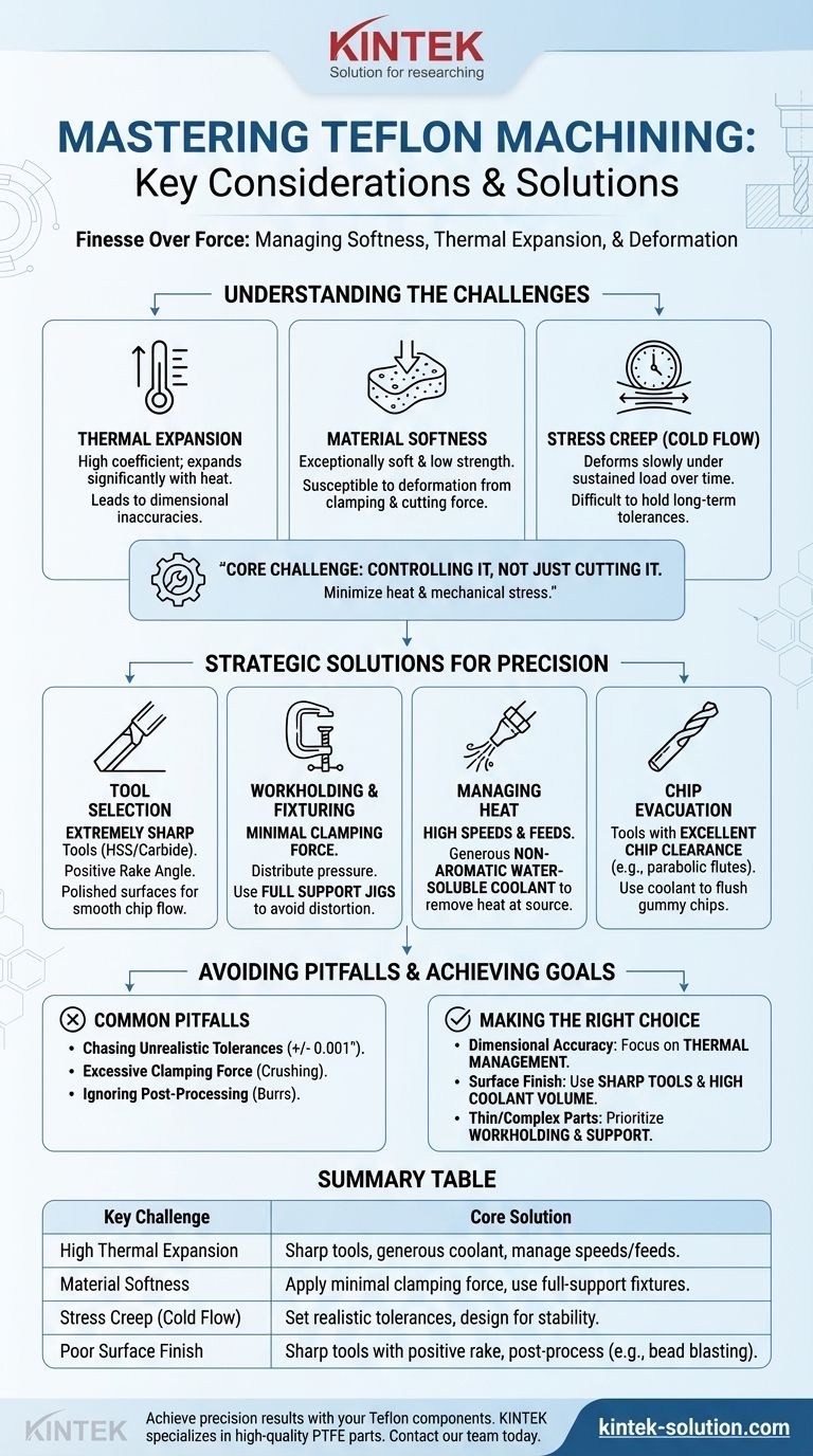 ما هي الاعتبارات الرئيسية عند تشغيل التفلون؟ إتقان التشغيل الدقيق للبوليمرات اللينة دليل مرئي