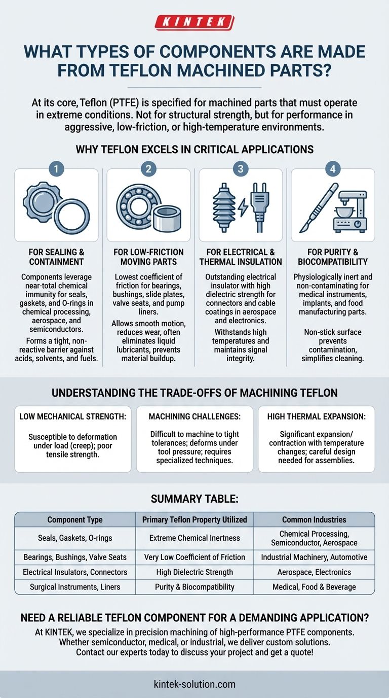 테플론 가공 부품으로 일반적으로 어떤 유형의 부품이 만들어지나요? 극한 조건에 필수적인 부품 시각적 가이드