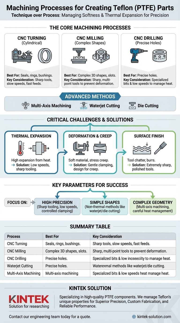 Quais processos de usinagem são usados para criar peças de Teflon? Alcance Precisão com Usinagem PTFE Especializada Guia Visual
