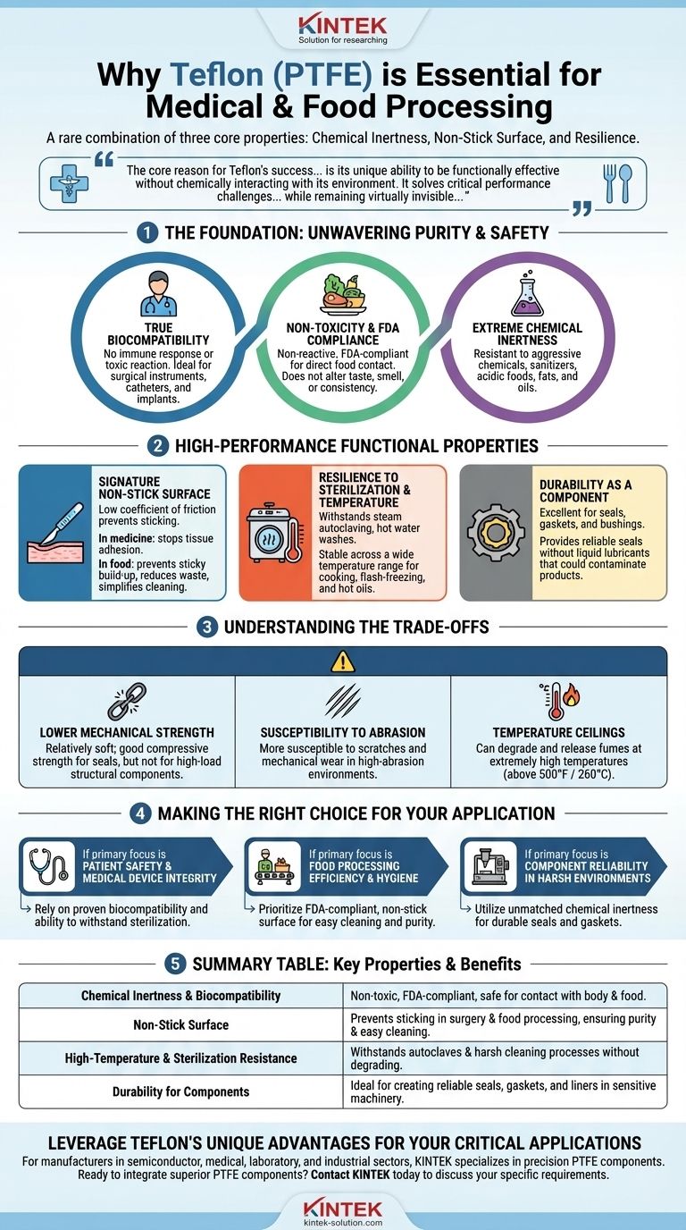 为什么特氟龙特别适用于医疗和食品加工应用？无与伦比的纯度与性能 图解指南
