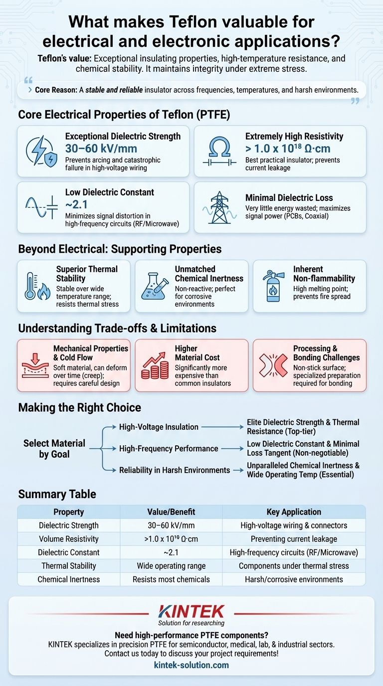 테플론이 전기 응용 분야에서 가치 있는 이유는 무엇인가요? 고성능 절연 특성을 활용하세요 시각적 가이드