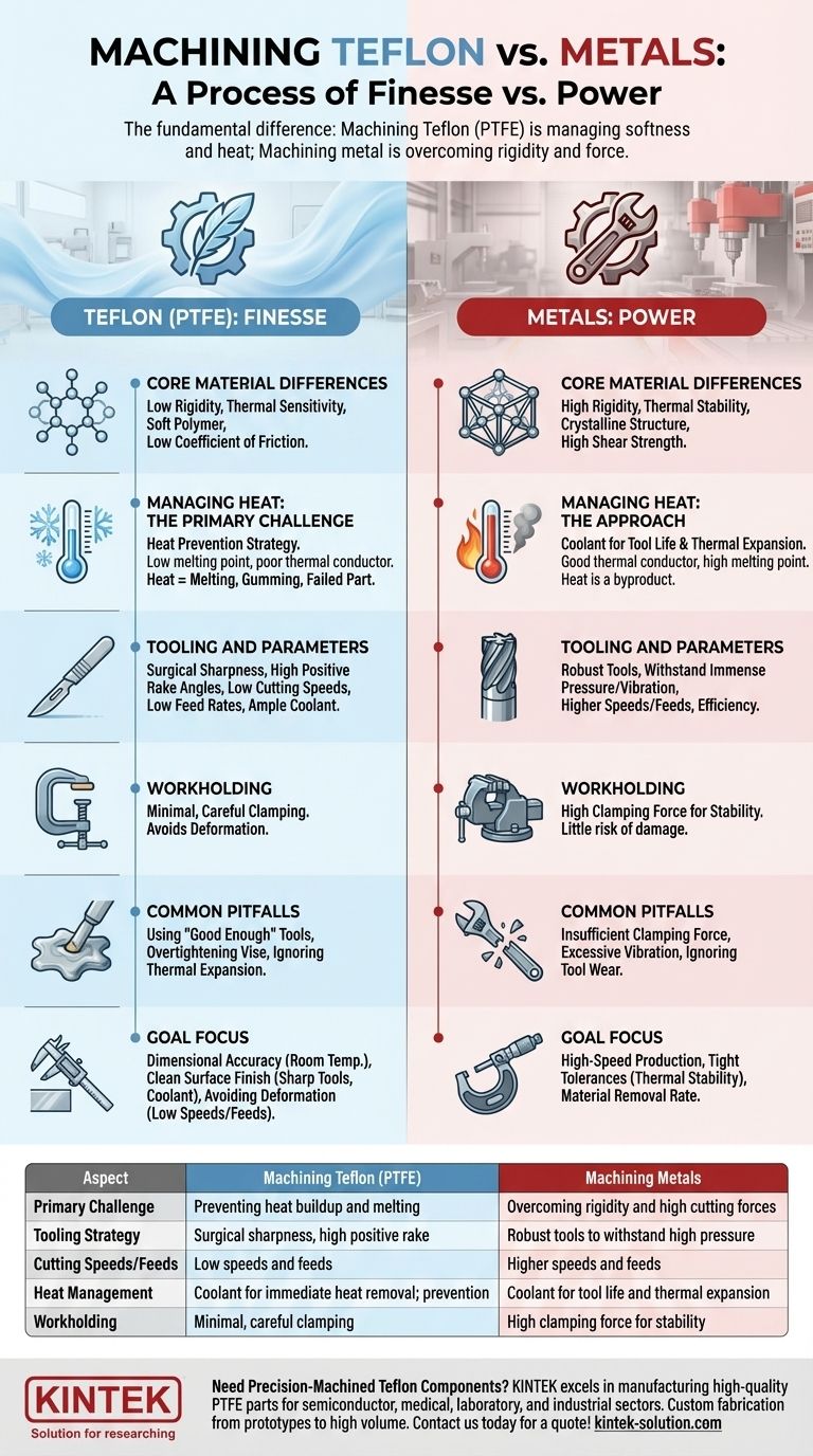테프론 가공은 금속 가공과 어떻게 다른가요? 정밀도와 섬세함을 위한 안내서 시각적 가이드