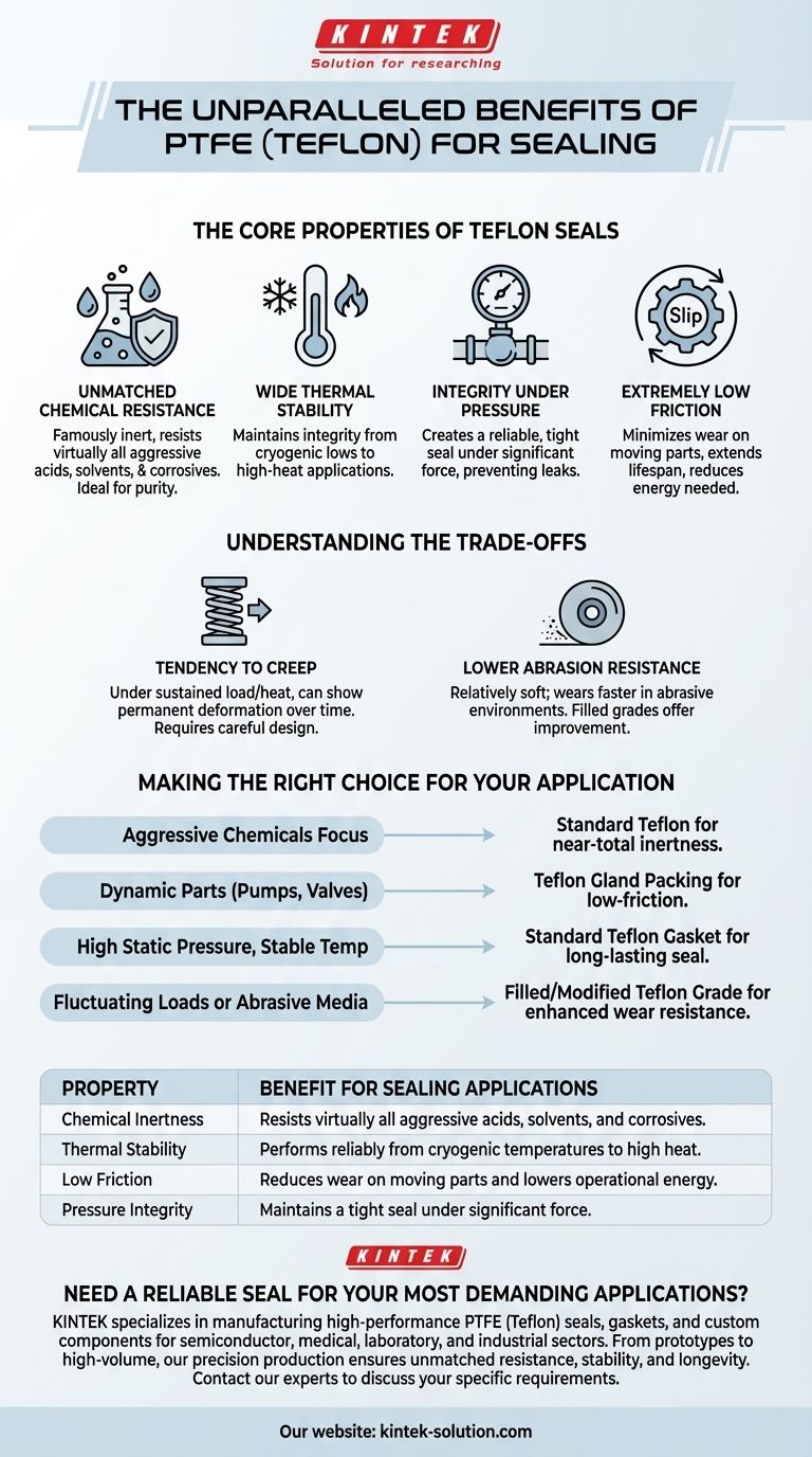 왜 테플론이 밀봉 용도로 선호될까요? 비할 데 없는 화학 및 열 저항성 시각적 가이드
