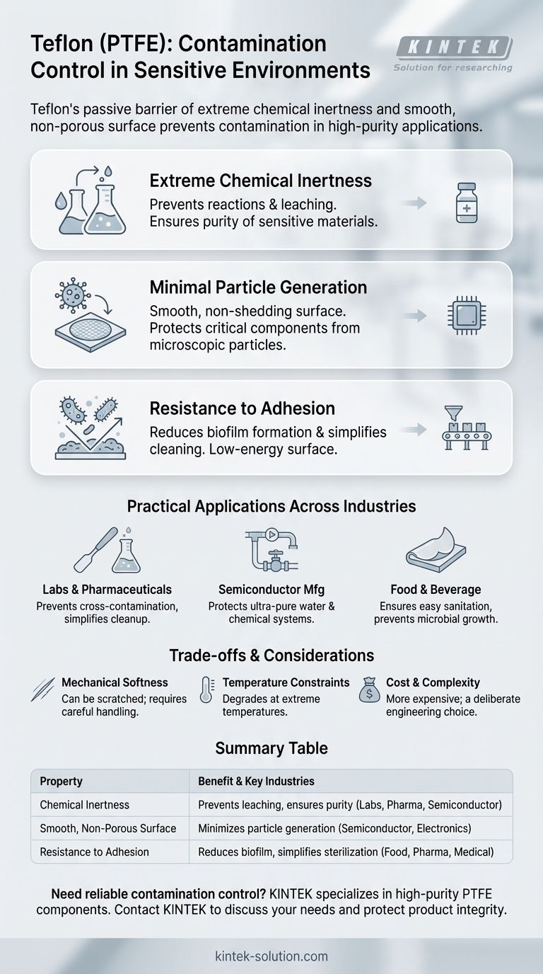 테플론은 민감한 환경에서 오염 제어에 어떻게 기여합니까? 순도 및 성능 가이드 시각적 가이드
