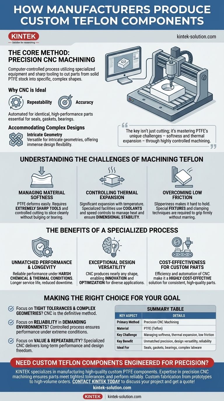 제조업체는 맞춤형 테프론 부품을 어떻게 생산하나요? 고성능 부품을 위한 정밀 CNC 가공 시각적 가이드