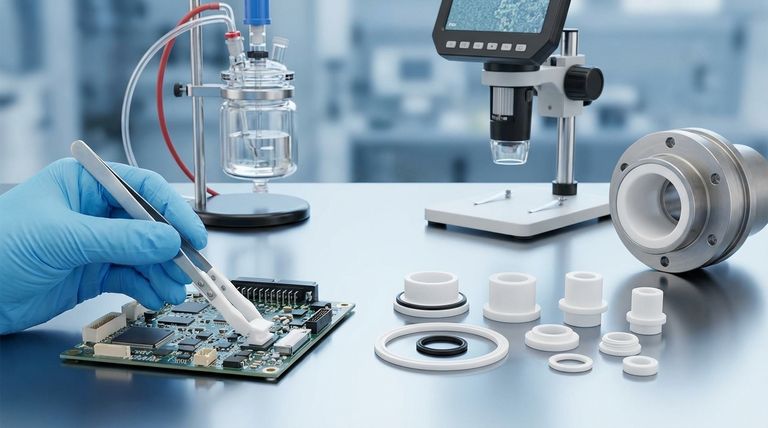 Quais setores se beneficiam de peças usinadas em Teflon? Alcance o Desempenho Máximo em Aplicações Exigentes