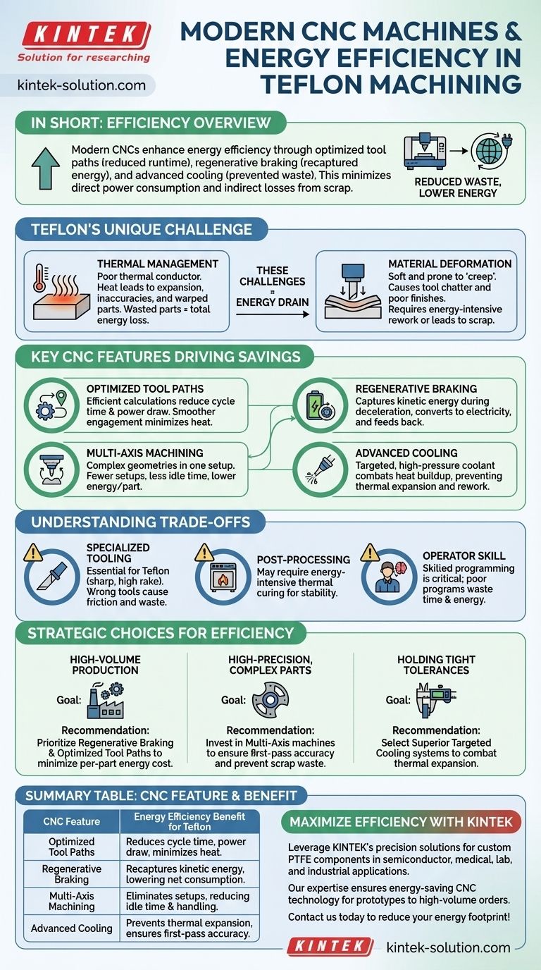 Comment les machines CNC modernes contribuent-elles à l'efficacité énergétique dans l'usinage du Téflon ? Atteindre la précision et la durabilité Guide Visuel