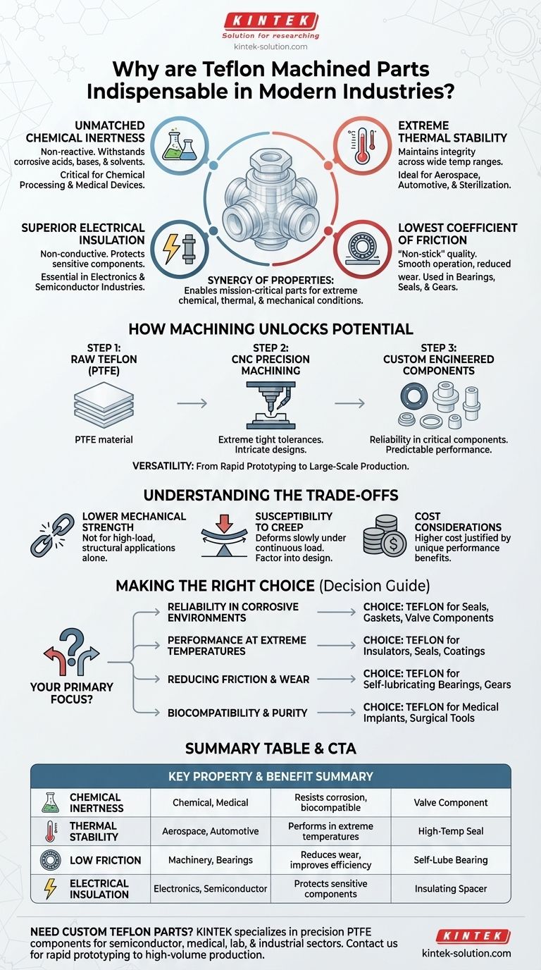 Why are Teflon machined parts indispensable in modern industries? Unmatched Performance for Demanding Applications Visual Guide