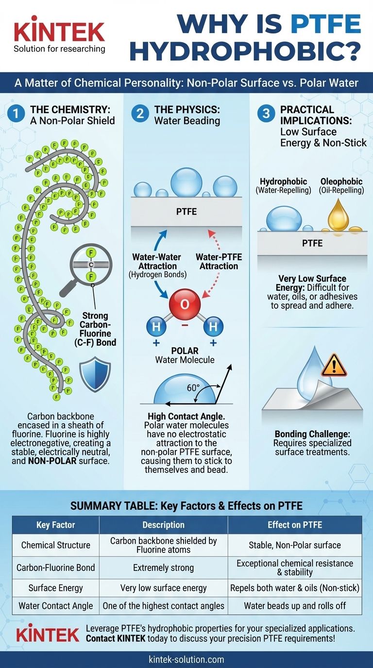 PTFE는 왜 소수성 특성을 가질까요? 발수력 뒤에 숨겨진 과학 시각적 가이드