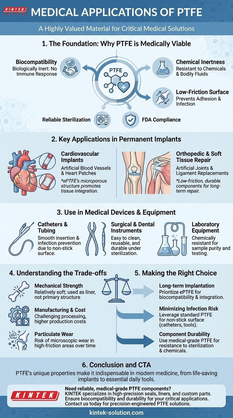 PTFE의 의학적 응용 분야는 무엇입니까? 임플란트 및 장치에서의 중요 역할 알아보기 시각적 가이드