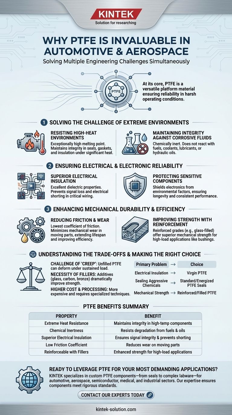 Why is PTFE valuable in automotive and aerospace industries? The Ultimate Material for Extreme Environments Visual Guide