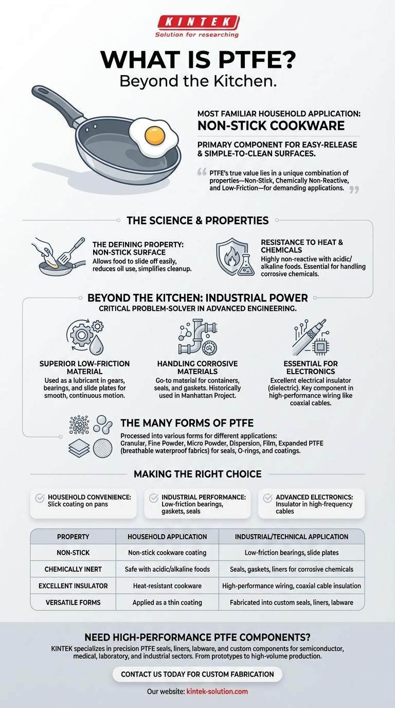 PTFE의 가장 친숙한 가정용 응용 분야는 무엇입니까? 붙지 않는 조리기구 뒤에 숨겨진 다재다능한 소재를 발견하세요 시각적 가이드