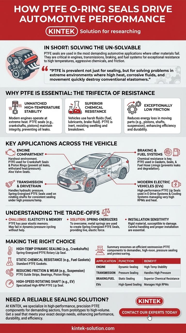 자동차 산업에서 PTFE O-링 씰은 어떻게 사용됩니까? 고성능 차량을 위한 핵심 밀봉 솔루션 시각적 가이드