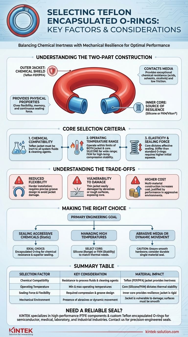 테프론 캡슐화 O-링을 선택할 때 고려해야 할 요소는 무엇입니까? 화학적 및 열적 안정성을 보장하십시오. 시각적 가이드