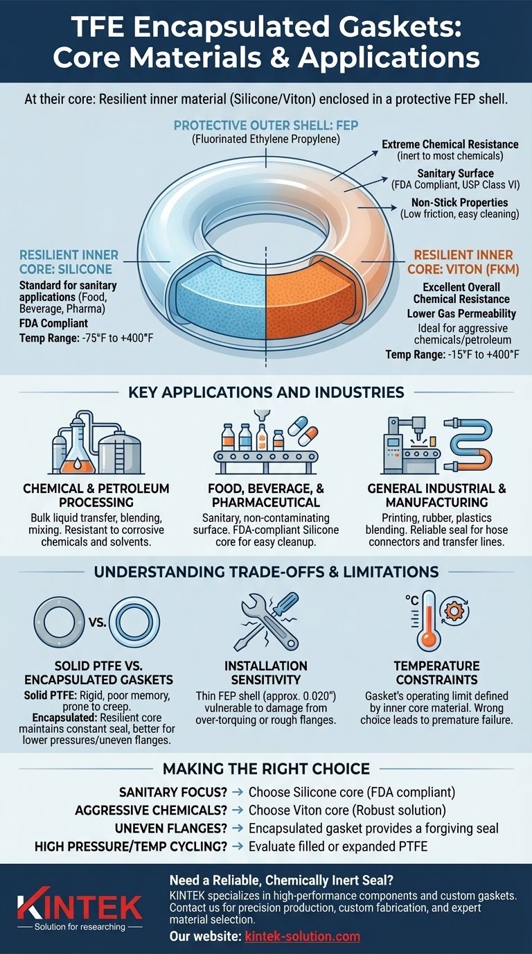 TFE 캡슐형 개스킷에 사용되는 핵심 재료와 그 용도는 무엇입니까? 우수한 밀봉을 위한 가이드 시각적 가이드