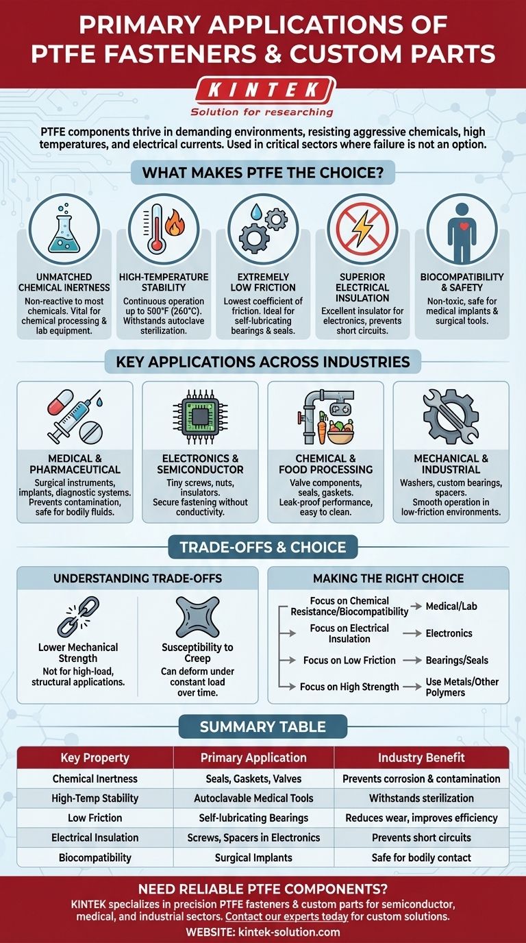 PTFEファスナーおよびカスタム部品の主な用途は何ですか？極限環境向けの重要なソリューション ビジュアルガイド