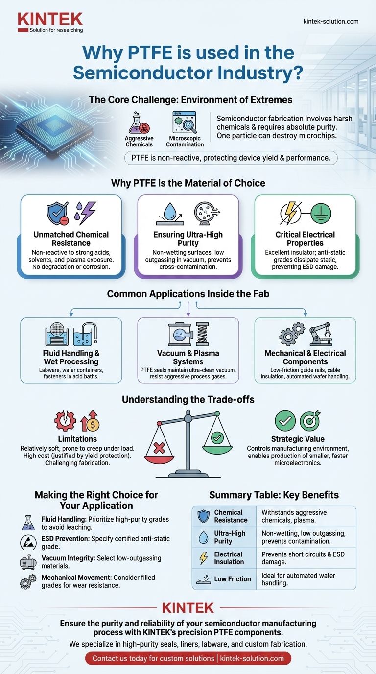 반도체 산업에서 PTFE를 사용하는 이유는 무엇입니까? 타의 추종을 불허하는 내화학성과 순도 때문입니다. 시각적 가이드