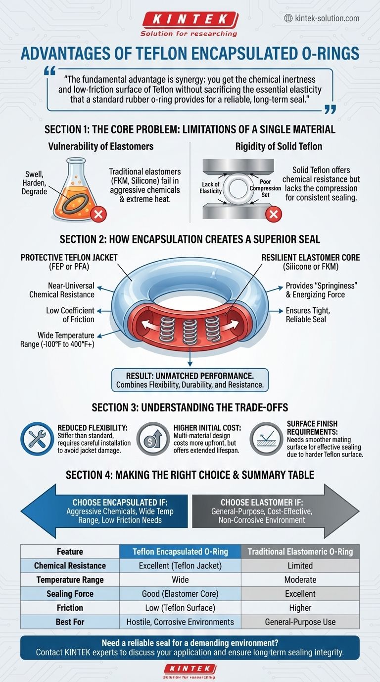 테프론 캡슐형 O-링의 장점은 무엇인가요? 탁월한 내화학성 및 내열성 시각적 가이드