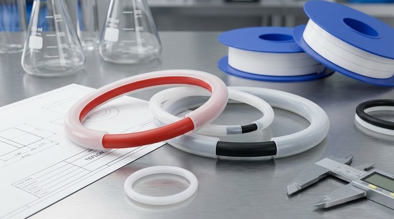 테플론 FEP 캡슐화 O-링의 특성은 무엇인가요? 극한의 내화학성 및 내열성을 위한 하이브리드 씰