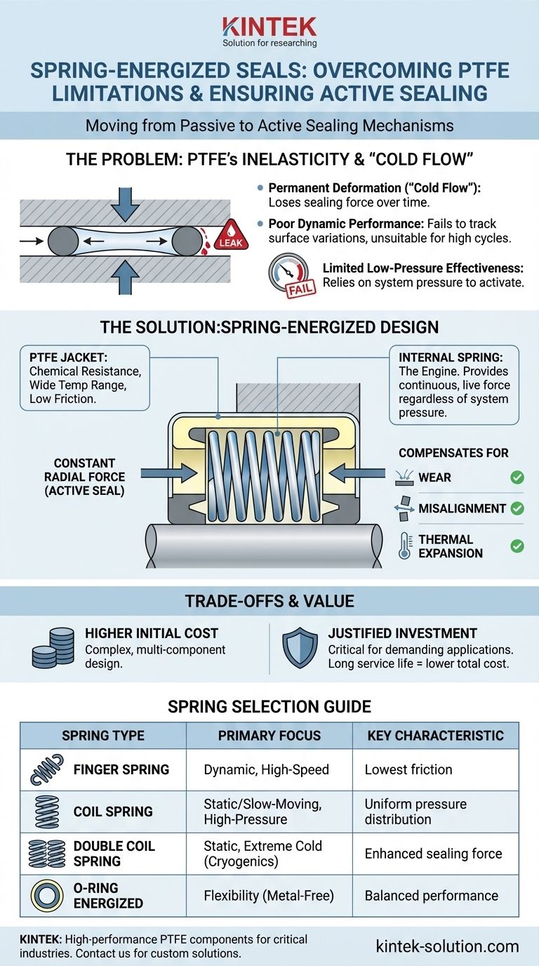 스프링 가압 씰이란 무엇인가요? 극한 PTFE 응용 분야를 위한 능동형 밀봉 솔루션 시각적 가이드