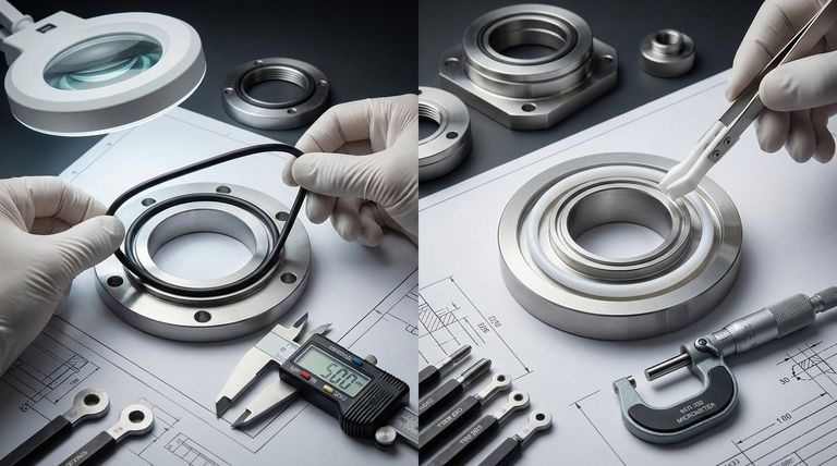 PTFE O-링의 정확한 크기 조정이 고무 O-링보다 더 중요한 이유는 무엇입니까? 정밀도는 협상 불가입니다