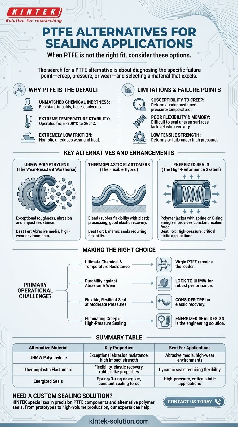 씰링 용도에 사용할 수 있는 PTFE의 대안에는 무엇이 있습니까? 귀하의 씰링 요구 사항에 맞는 올바른 재료 찾기 시각적 가이드
