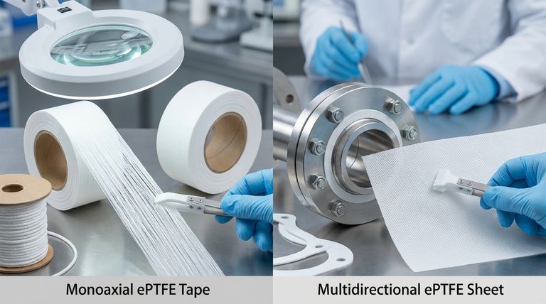 단축 및 다방향 팽창 PTFE의 주요 차이점은 무엇입니까? 귀하의 씰에 적합한 ePTFE를 선택하십시오