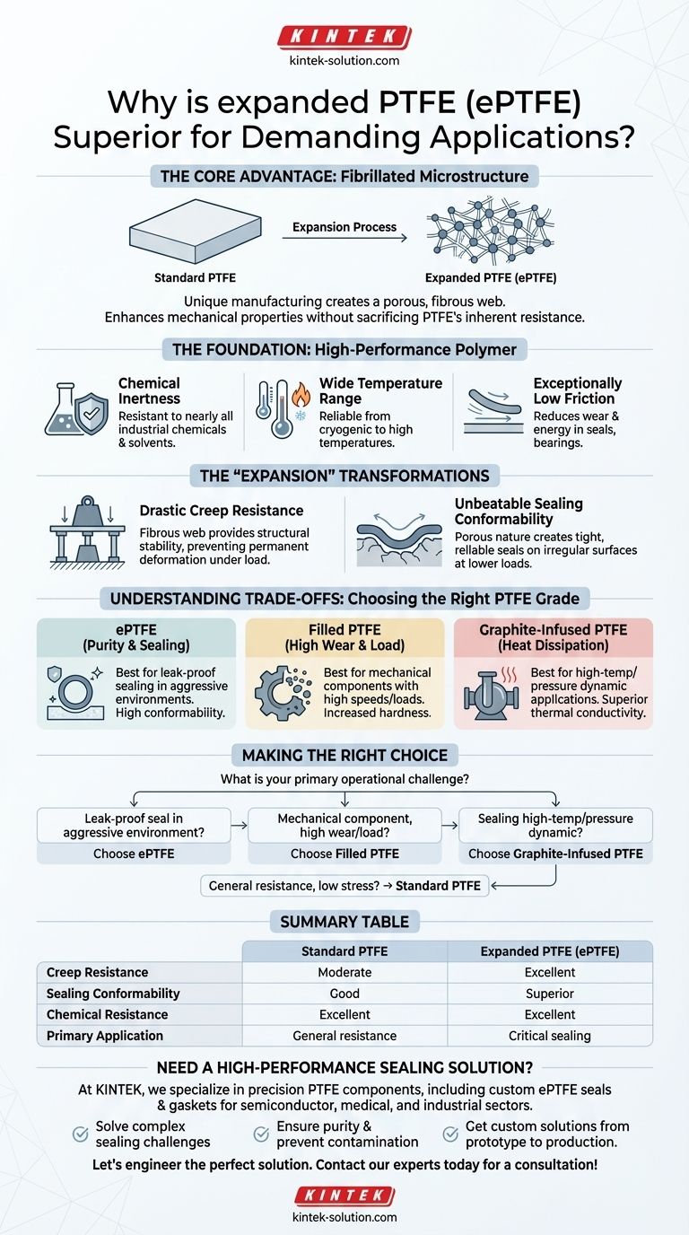 확장 PTFE가 까다로운 응용 분야에서 우수하다고 간주되는 이유는 무엇입니까? 탁월한 밀봉 성능을 발휘하십시오 시각적 가이드