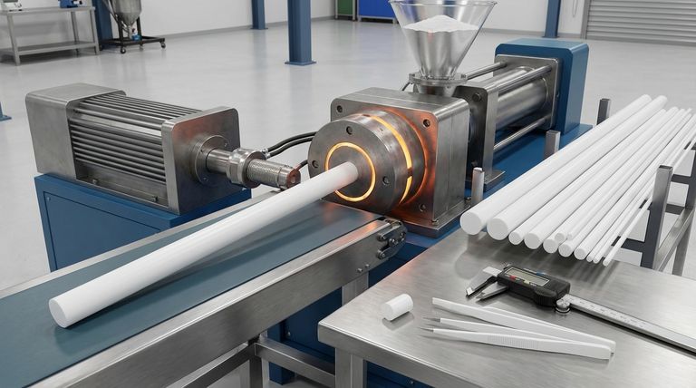 PTFE 램 압출의 주요 특징은 무엇입니까? 긴 PTFE 봉 및 튜브의 효율적인 생산