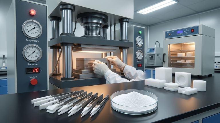 압축 성형 PTFE 부품의 특성에 영향을 미치는 요인은 무엇입니까? 4가지 주요 가공 매개변수 마스터하기