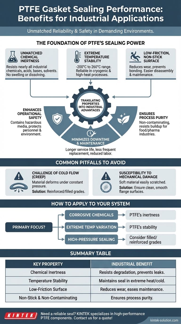 PTFE 개스킷의 씰링 성능이 산업 응용 분야에 어떤 이점을 제공합니까? 가혹한 환경에서 누출 없는 안정성 보장 시각적 가이드