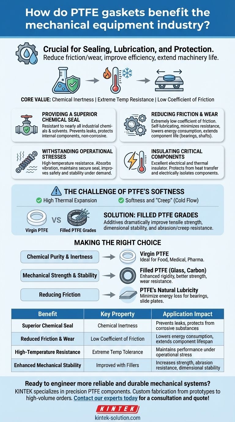 PTFE 개스킷은 기계 장비 산업에 어떤 이점을 제공합니까? 장비 신뢰성 및 수명 향상 시각적 가이드