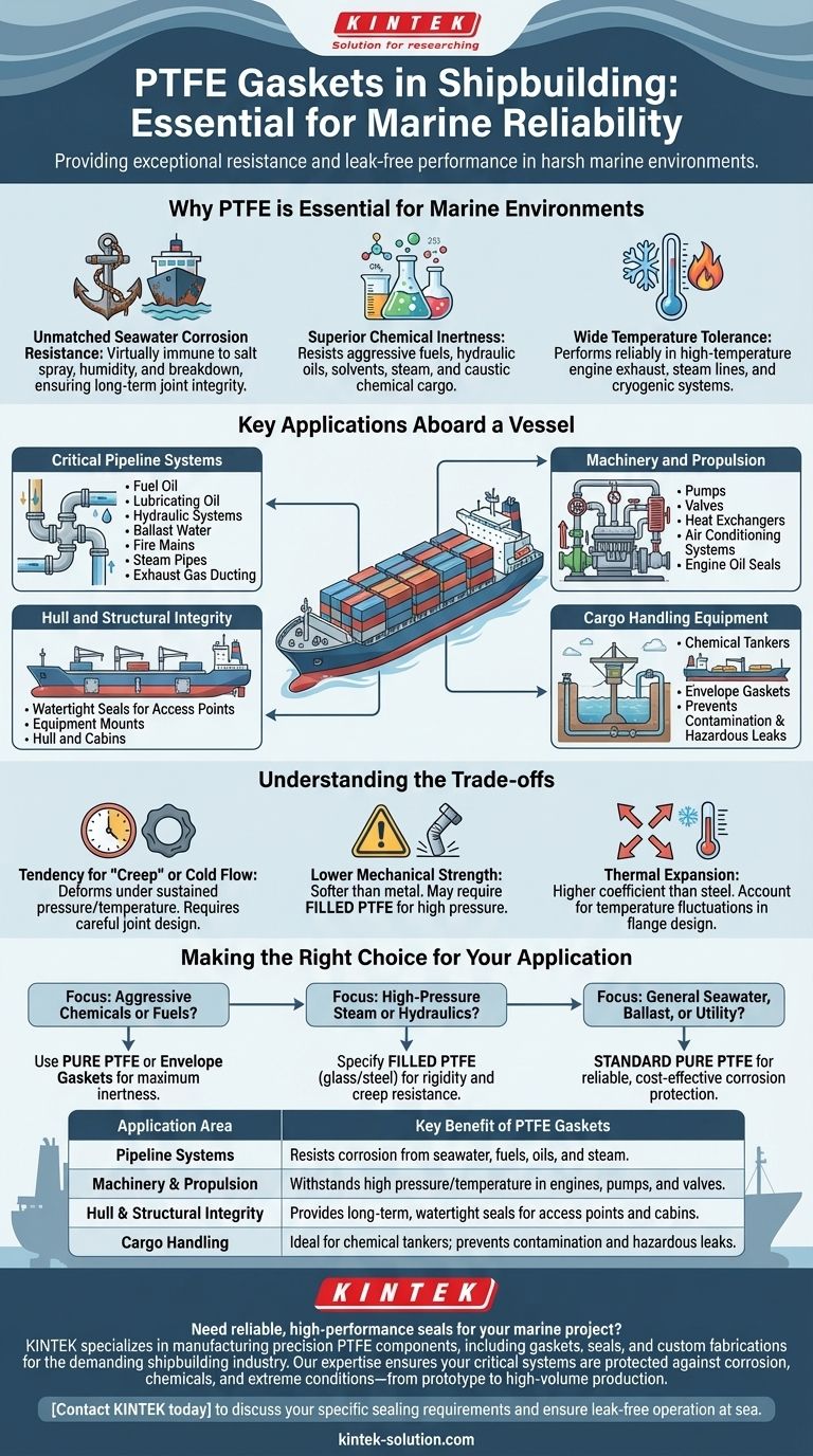 조선 산업에서 PTFE 개스킷은 어떤 용도로 사용됩니까? 혹독한 해양 환경에서 누수 없는 성능 보장 시각적 가이드
