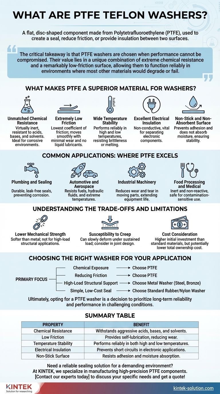PTFE 테플론 와셔란 무엇인가요? 고성능 밀봉을 위한 궁극적인 가이드 시각적 가이드