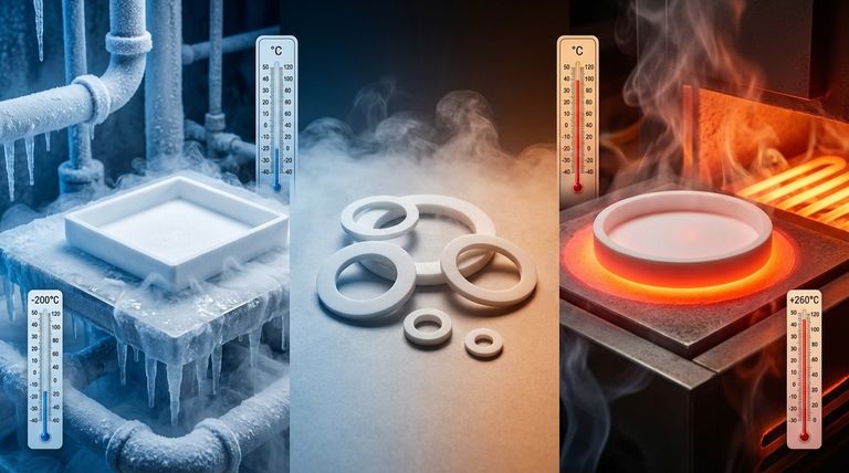 PTFE 테플론 와셔가 견딜 수 있는 온도 범위는 얼마입니까? 극한 조건에서 -200°C ~ +260°C