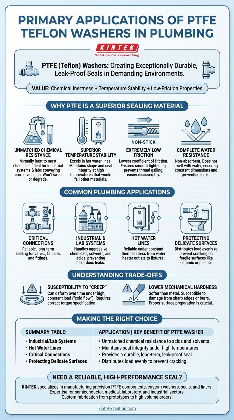 배관에서 PTFE 테플론 와셔의 주요 응용 분야는 무엇입니까? 가혹한 환경에서 누출 방지 씰링을 보장합니다. 시각적 가이드