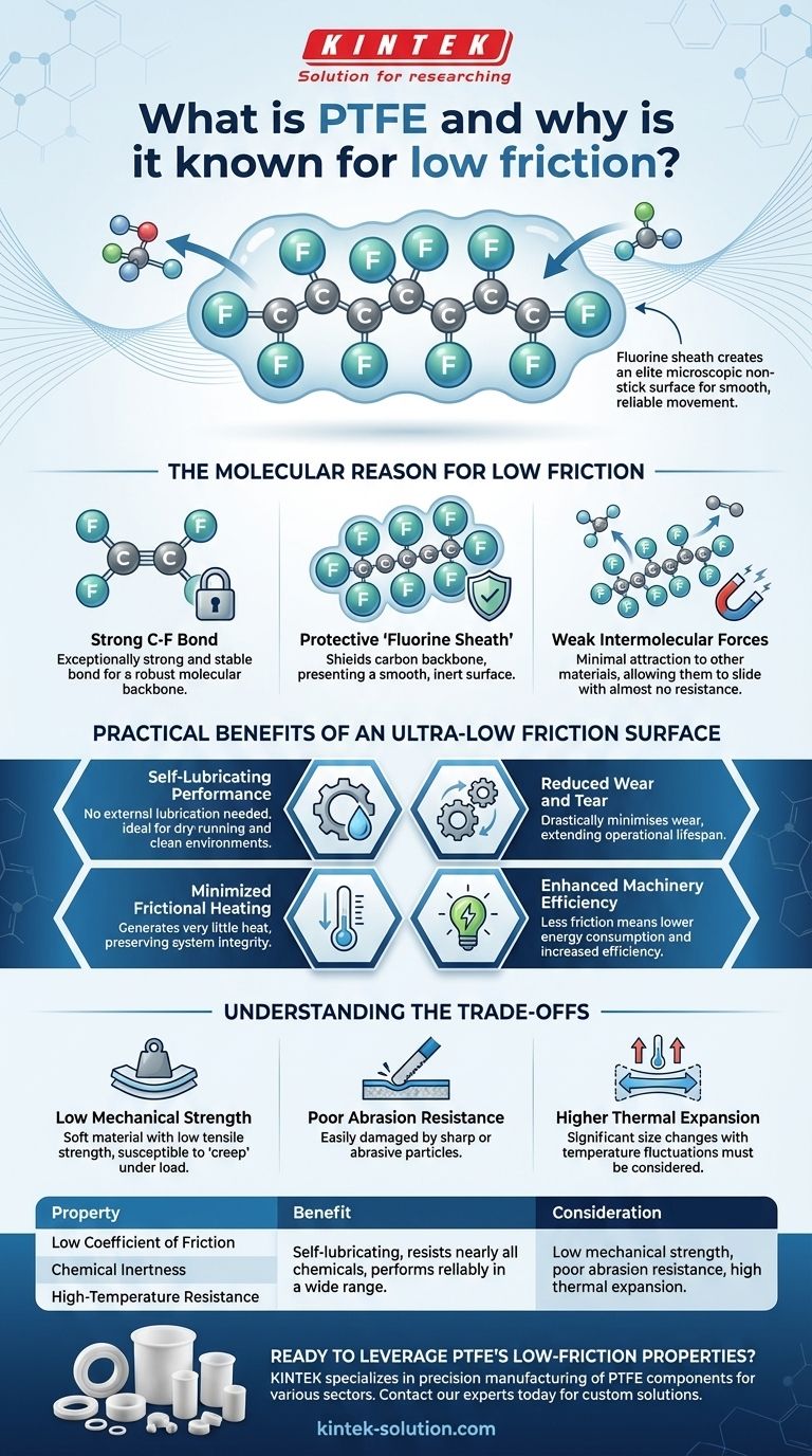 PTFEとは何ですか、そしてなぜ低摩擦で知られているのですか？自己潤滑性ポリマーの力を活用する ビジュアルガイド