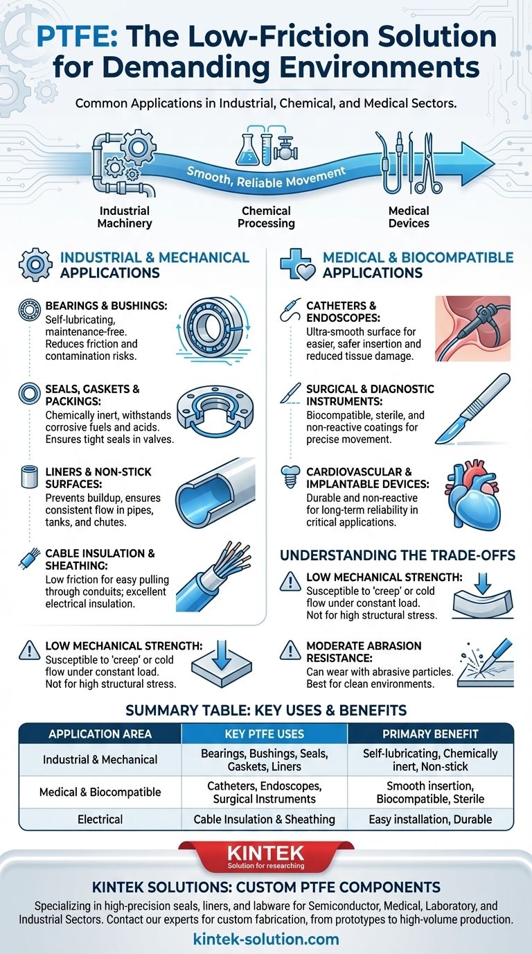 저마찰 PTFE의 일반적인 응용 분야는 무엇입니까? 마찰 및 부식 문제를 해결하세요 시각적 가이드